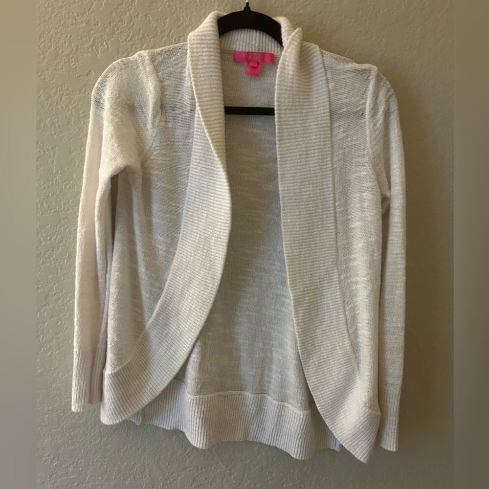 Lilly Pulitzer White Cardigan
